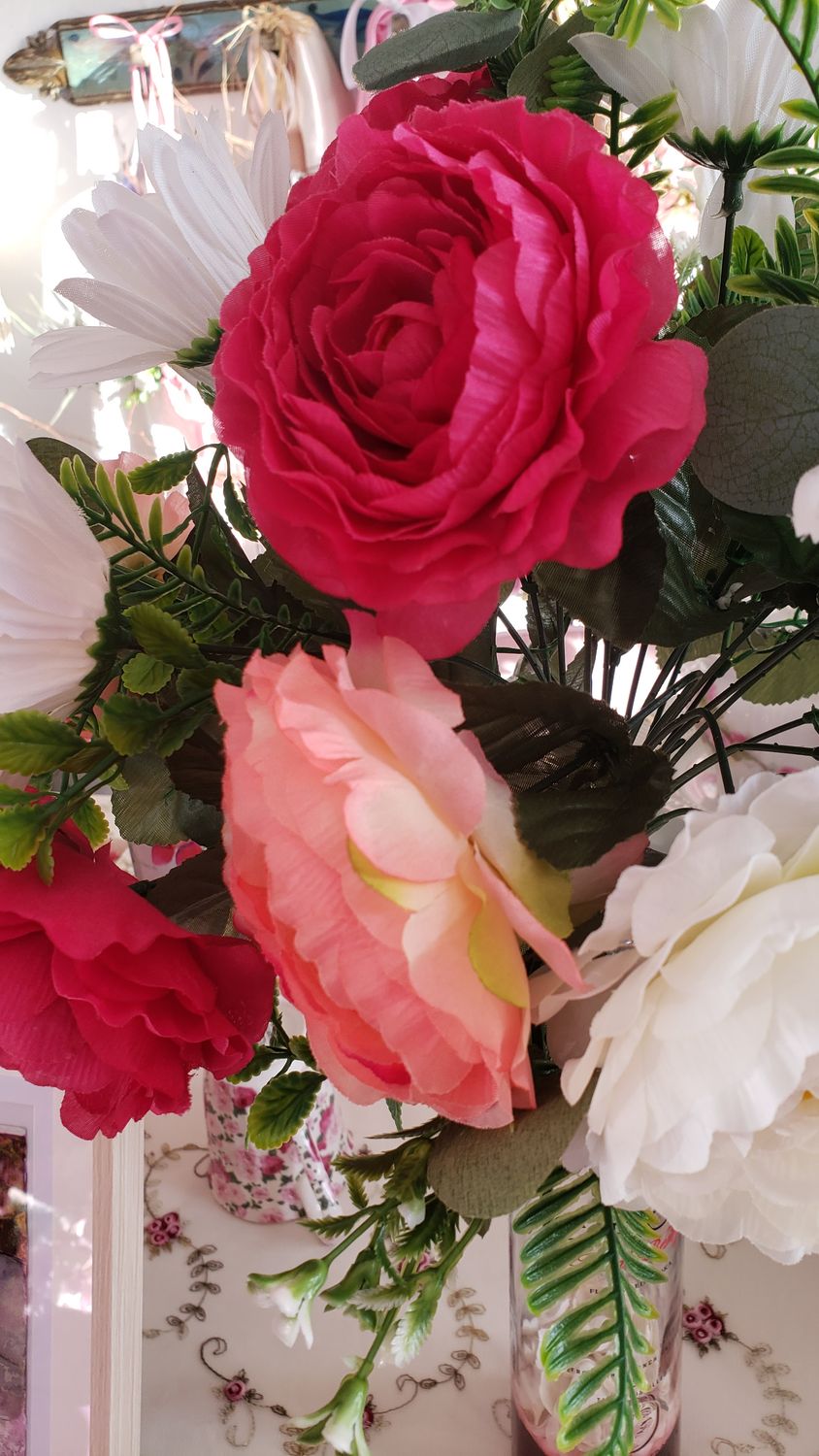 Bouquet voeux fleuris – vue 4 – création faite main, Fleur et Chuchotement
