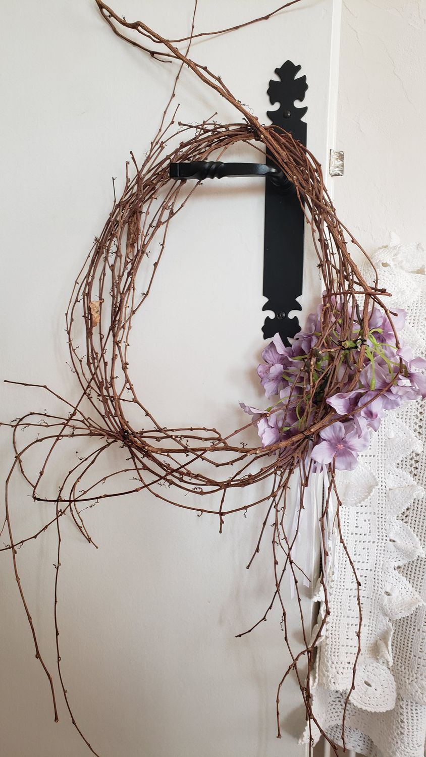 Couronne simplicite couleur lavande – vue 4 – création faite main, Fleur et Chuchotement