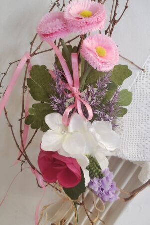 Bouclette de liane en couronne – création faite main, Fleur et Chuchotement