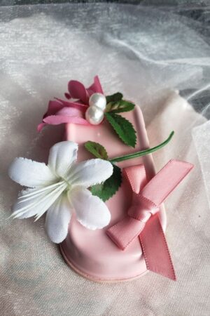Boîte à bonheur rose miniature – création faite main, Fleur et Chuchotement