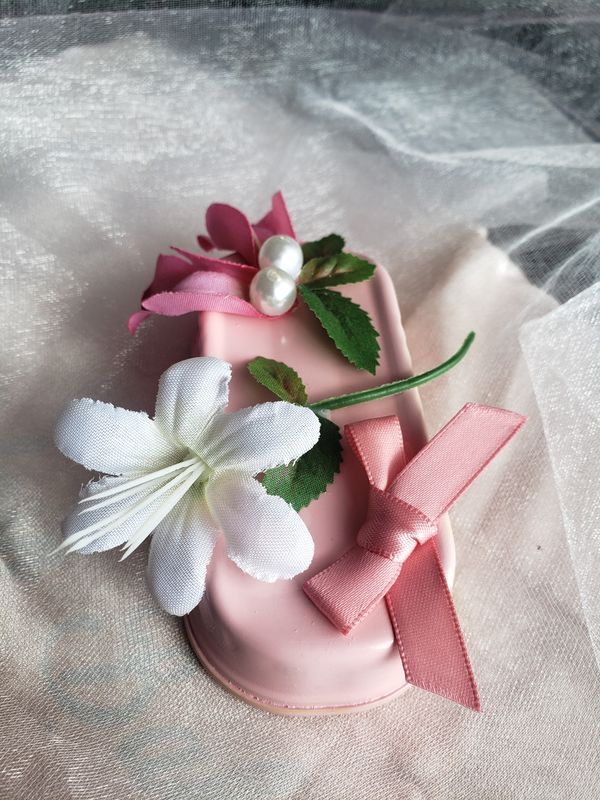 Boîte à bonheur rose miniature – création faite main, Fleur et Chuchotement