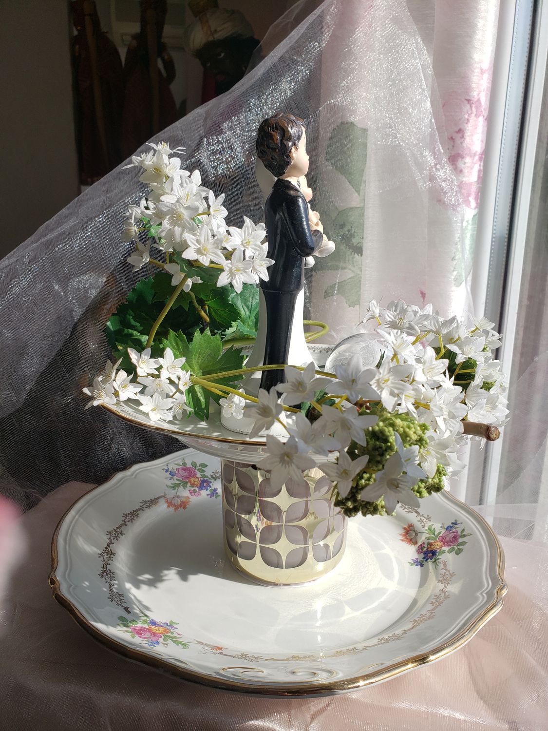 Mariage aux 3 coeurs – vue 3 – création faite main, Fleur et Chuchotement