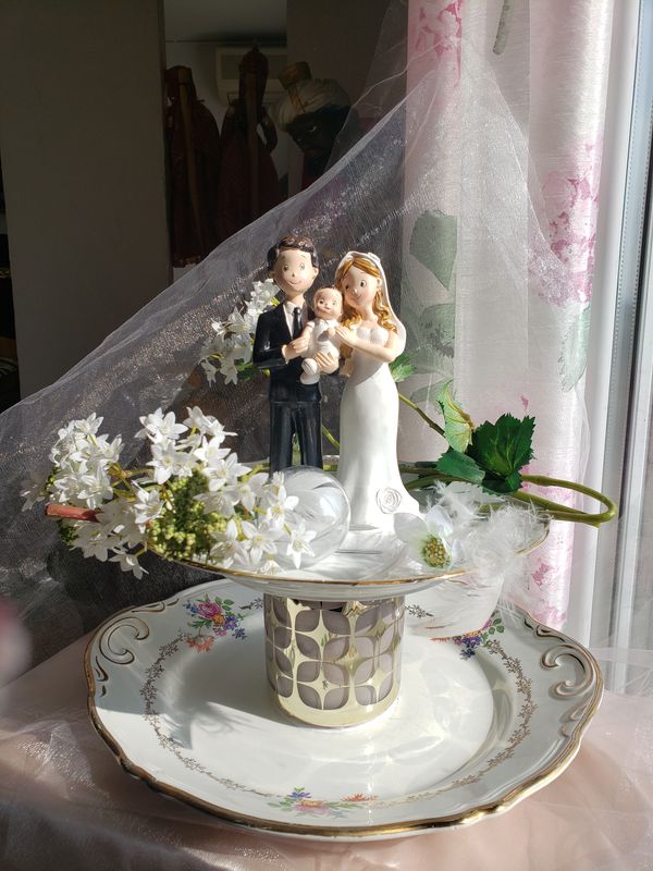 Mariage aux 3 coeurs – création faite main, Fleur et Chuchotement
